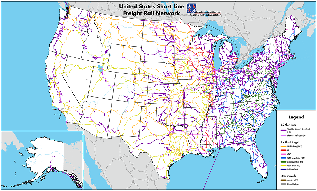 National Short Line Map