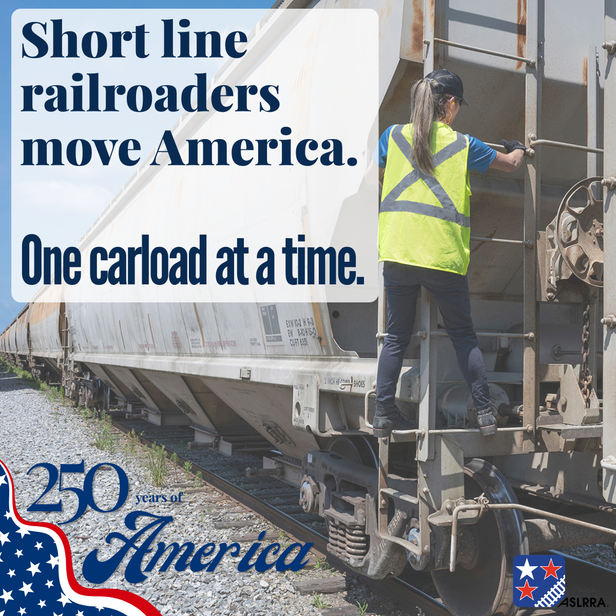 short Lines Move America America 250 Graphic
