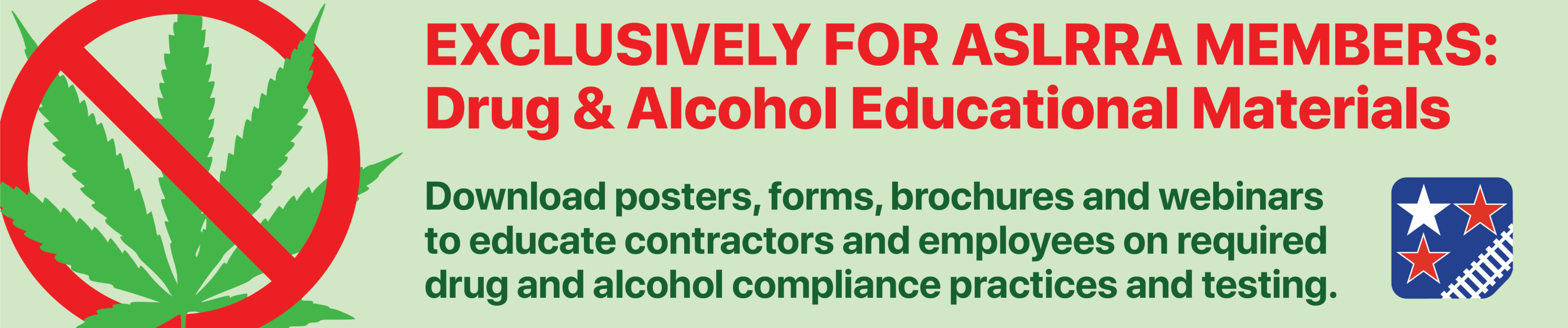 ASLRRA Drug and Alcohol Education Materials