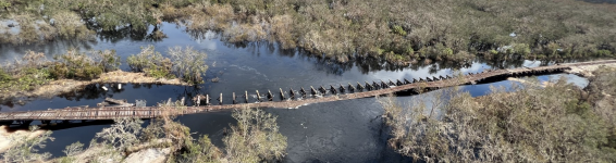 washed out bridge