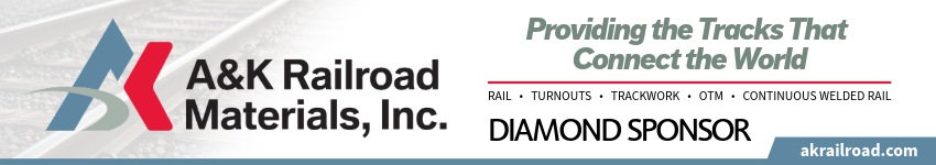 AK Railroad Materials fall meeting sponsor banner ad